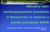 Aktualny stan  zanieczyszczenia powietrza w Szczecinku w oparciu o wyniki pomiarów WIOŚ