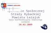 Spotkanie Społecznej Straży Rybackiej Powiatu Leżajsk
