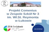 Projekt Comenius  w Zespole Szkół Nr 3  im. Wł.St. Reymonta  w Łukowie