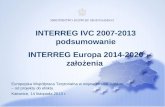 INTERREG IVC 2007-2013 podsumowanie INTERREG Europa 2014-2020 założenia