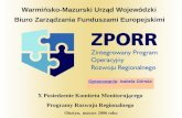 Warmińsko-Mazurski Urząd Wojewódzki   Biuro Zarządzania Funduszami Europejskimi
