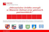 „Odnawialne źródła energii  w Mszanie Dolnej oraz gminach partnerskich” .
