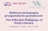 E fektivní pedagogika prvopočáteční gramotnosti The Effective Pedagogy of Early Literacy