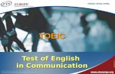 TOEIC Test of English  in Communication
