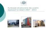 Fundusze strukturalne dla uczelni wyższych w latach 2007 - 2013