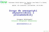 Grzegorz Wiśniewski Inst ytut Energetyki Odnawialnej  gwisniewski @ieo.pl