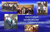 HISTORIA WYBORÓW  MISS GIMNAZJUM