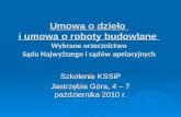 Szkolenie  KSSiP Jastrzębia Góra, 4 – 7 października 2010 r.