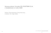 Sprawozdanie Zarządu  ES-SYSTEM S.A. z działalności w roku 2008