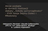 Aleksandra Mordzak i Klaudia Safianowska ZPO im. hm. Janka Bytara „Rudego”  w  Lubieniu Kujawskim