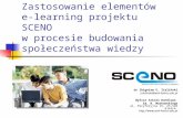 Zastosowanie elementów  e-learning projektu SCENO  w procesie budowania społeczeństwa wiedzy