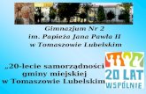 „20-lecie samorządności  gminy miejskiej  w Tomaszowie Lubelskim”