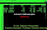 Dr inż. Dariusz Piwczyński, Katedra Genetyki i Podstaw Hodowli Zwierząt