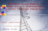 Kontrola pracy małych źródeł energii elektrycznej w sieci niskiego napięcia