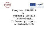 Program ERASMUS w  Wyższej Szkole Technologii Informatycznych  w Katowicach
