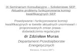 dr Zdzisław Muras Departament Przedsiębiorstw Energetycznych