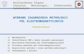 Politechnika  Ś l ą ska Instytut Metrologii, Elektroniki i Automatyki