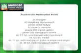 Akademickie Mistrzostwa Polski 25 dyscyplin 41 klasyfikacji drużynowych ponad 50 lat tradycji