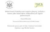 Kierownik pracy: prof. dr hab. Andrzej Czerwiński Opiekun: mgr Michał Soszko