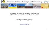 Rynek biomasy stałej w Polsce dr Magdalena Rogulska ipieo.pl