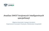 Analiza SWOT krajowych inteligentnych specjalizacji