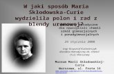 W jaki sposób Maria Skłodowska-Curie wydzieliła polon i rad z blendy uranowej?
