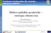 Dobre polskie praktyki –  energia słoneczna