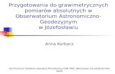 Anna Korbacz Seminarium Zakładu Geodezji Planetarnej CBK PAN, Warszawa 14 października 2005