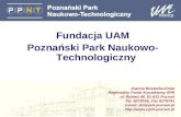 Fundacja UAM Poznański Park Naukowo- Technologiczny Joanna Bosiacka-Kniat
