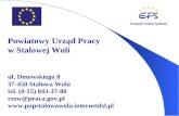 Powiatowy Urząd Pracy w Stalowej Woli ul. Dmowskiego 8 37-450 Stalowa Wola tel. (0-15) 843-37-80