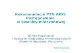 Rekomendacje PTN AIDS  Postępowanie  w kwasicy mleczanowej
