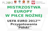MISTRZOSTWA EUROPY  W PIŁCE NOŻNEJ  UEFA  EURO 2012 TM  Przygotowania Polski