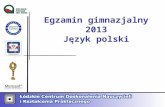 Egzamin gimnazjalny 2013 Język polski