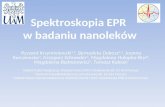 Spektroskopia EPR  w badaniu nanoleków