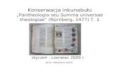 Konserwacja inkunabułu „Pantheologia seu Summa universae theologiae” (Nürnberg, 1477) T. 1