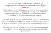 Bardzo ważnym elementem metodologii projektowania systemów informatycznych jest  PMBoK