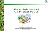 Udostępnianie informacji  w jednostkach PGL LP