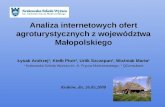 Analiza internetowych ofert agroturystycznych z województwa Małopolskiego