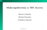 Makropolecenia w MS Access