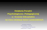 Działania Poradni  Psychologiczno- Pedagogicznej