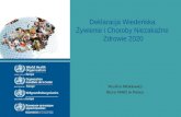 Deklaracja Wiedeńska  Żywienie i Choroby Niezakaźne  Zdrowie 2020