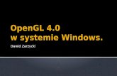 OpenGL  4.0 w systemie Windows.