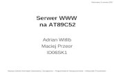 Serwer WWW  na AT89C52