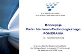 Koncepcja Parku Naukowo-Technologicznego POMERANIA (ul. Niemierzyńska)