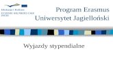 Program Erasmus   Uniwersytet Jagielloński