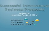 Successful I nternational Business Proposals