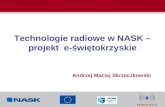 Technologie radiowe w NASK – projekt  e-świętokrzyskie