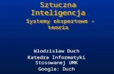 Sztuczna Inteligencja Systemy ekspertowe - teoria