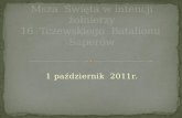 Msza  Święta w intencji żołnierzy 16  Tczewskiego  Batalionu  Saperów