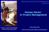 Human Factor  in Project Management